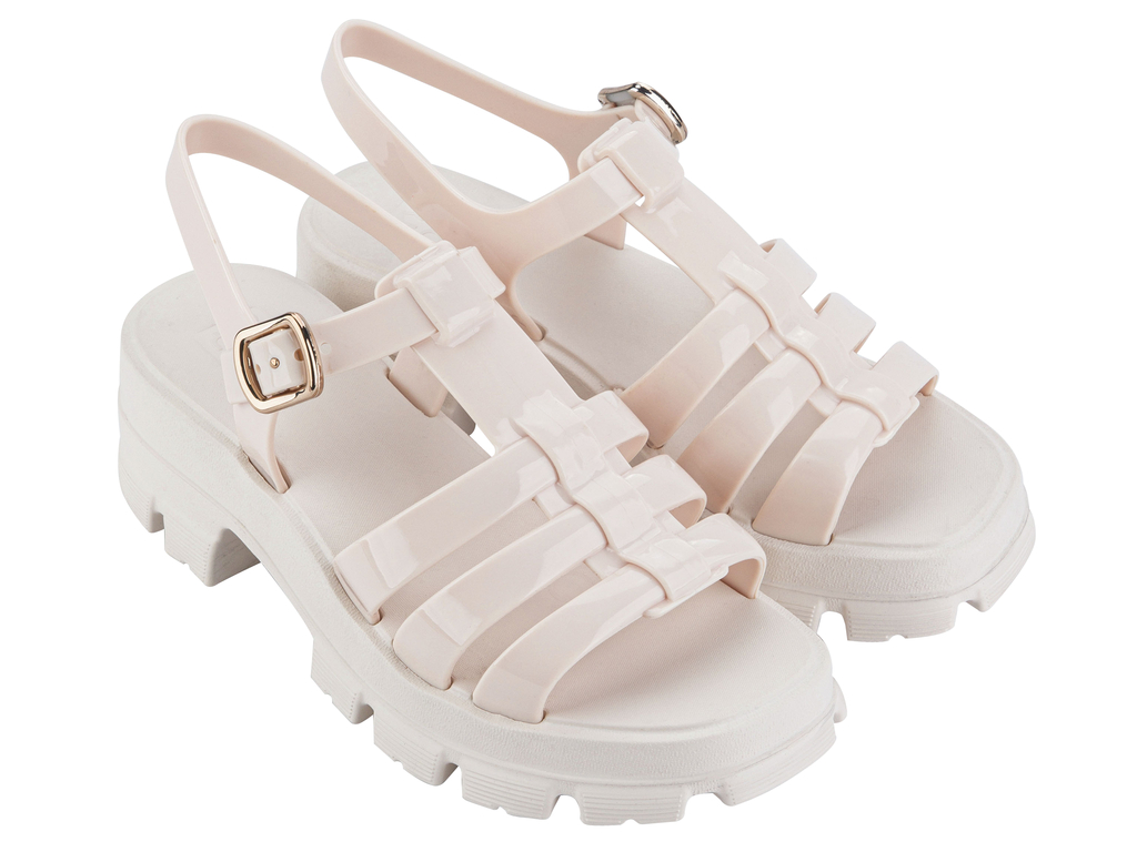 Sandalia Mujer Hueso Power Zaxy