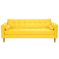 Bodevir - Sofa Retro 3Cg Felpa 01 Amarillo