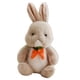 thumbnail image 4 of Muñeco de conejo de peluche Cojines de Bufanda de zanahoria Favores de fiesta de Pascua Animales de peluche Juguetes blandos Juguete de , beige, 4 of 5