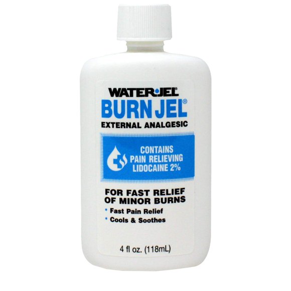 Gel Burn Relief Water Jel Burn Jel, botella exprimible de 120 ml