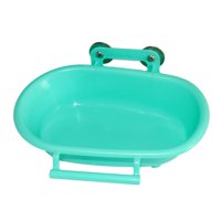 Magideal - Bañera Para Pájaros Bañera Para Pájaros Bañera Para Pájaros Baño Interior Jaula Portátil Accesorio Jaula Para Loros Caja De Baño Colgante Para Periqui Verde