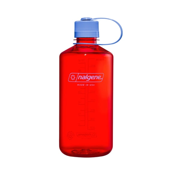 Botella de agua Nalgene Lightweight Sustain Tritan de 1 litro, color naranja