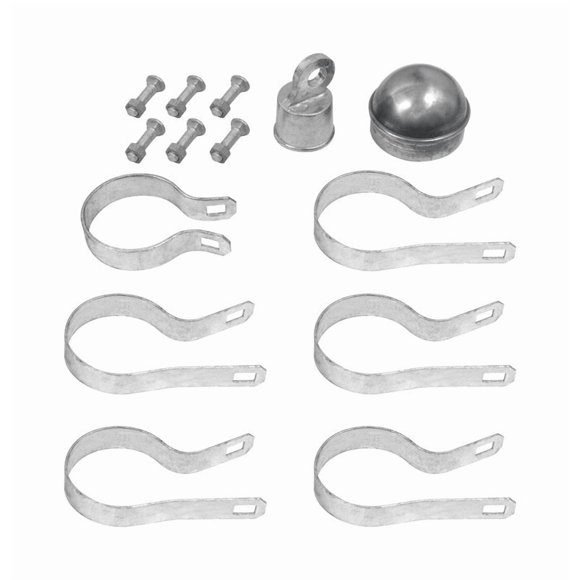 Kit de postes de extremo y puerta con eslabones de cadena Yardlink, aluminio, 6 pies