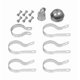 thumbnail image 1 of Kit de postes de extremo y puerta con eslabones de cadena Yardlink, aluminio, 6 pies, 1 of 1