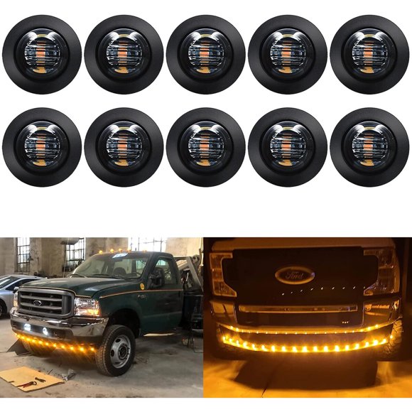 Luces LED marinas KEING, 10 unidades, 3/4 pulgadas, 12 V y 1,5 W