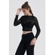 thumbnail image 3 of Polera Mujer Textura Flock Negro, 3 of 4