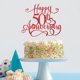 thumbnail image 5 of Decoración para tartas Qertesl con purpurina para celebrar el 50 aniversario, color rojo, 5 of 8