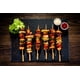 thumbnail image 4 of Brochetas de bambú estilo barbacoa de 7 pulgadas para aperitivos, fruta o barbacoa (200 unidades), 4 of 9