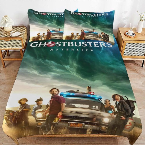 Ghostbusters Bed Duvet Cover Microfiber Bedding Se3D Printed Lightweight3 Piece Comforter Se,