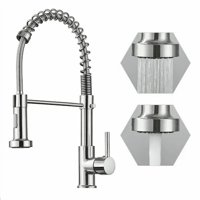 Genericio - Llave Monomando Lavaplatos Cocina Grifo Flexible Plateado