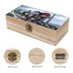 thumbnail image 3 of Batalla de Dos Ciudades Caja Organizadora de Madera Rústica - Caja Decorativa Multifuncional para Escritorio, Hogar, Oficina, Joyas y Manualidades, 3 of 6