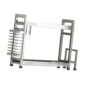 Magideal - Estante Organizador De Especias, Estante Para Condimentos, Estantes Para Especias, Estante De Almacenamiento, Estante De Almacenamiento De Cocina De 2 Longitud 35Cm