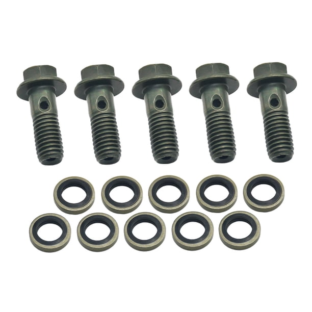 Adaptador de línea de combustible de perno Banjo, práctico cilindro maestro de freno, tornillos de tubo universales, tornillos de manguera de aceite , 8MM