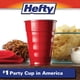 thumbnail image 3 of Vasos desechables de plástico Hefty Party On, 450 ml, rojos, 50 unidades, 3 of 6
