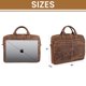 thumbnail image 5 of Maletín Vintage de Cuero Grano Completo Tan de Leather & Latch, 5 of 6