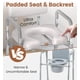thumbnail image 3 of Silla de cabecera SOUNDFUSE, asiento acolchado de aluminio, 350 libras, 3 of 8