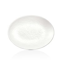 Kulsan - Plato Melamina Ovalado Blanco 30 X 22.3 Cm Linea Tilda