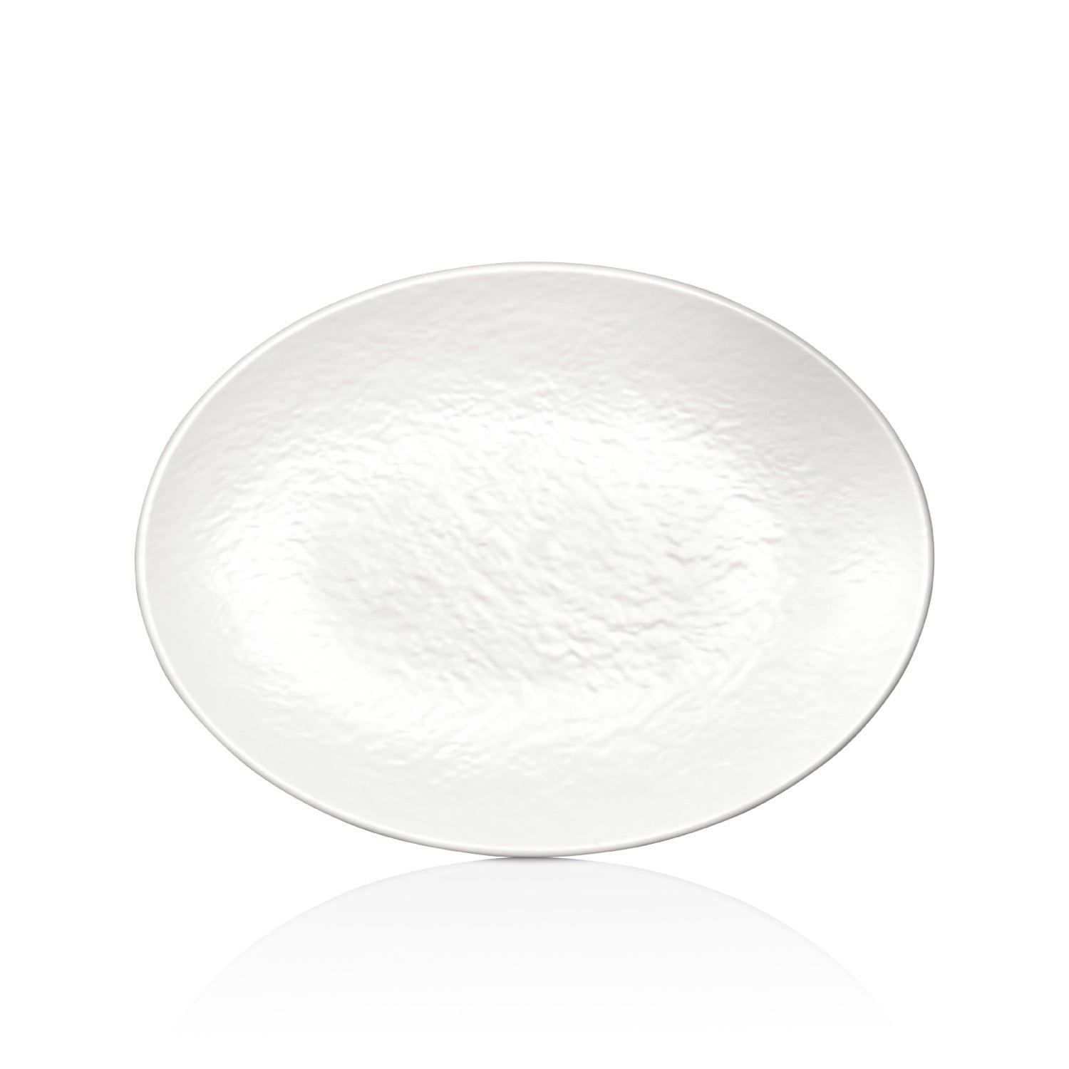 Kulsan - Plato Melamina Ovalado Blanco 30 X 22.3 Cm Linea Tilda