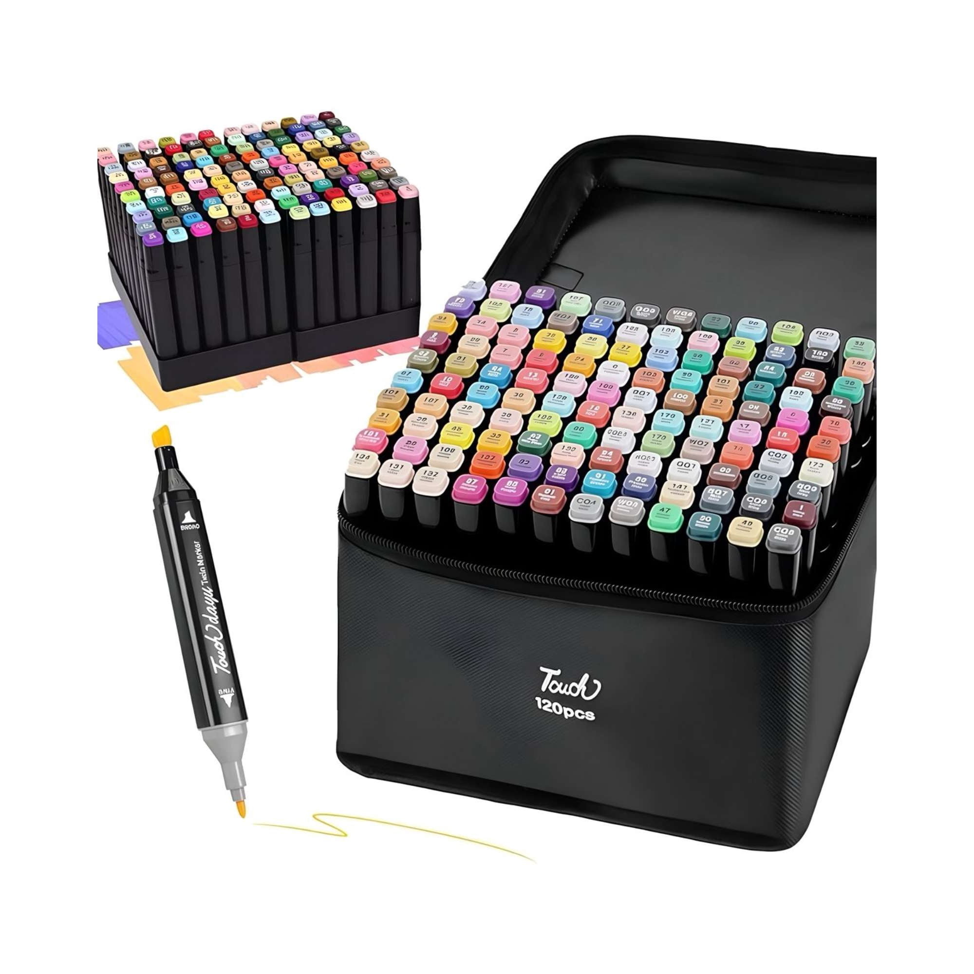 Imac Hogar - Rotuladores De Dibujo Artistico Doble Punta 120 Unidades