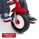 thumbnail image 5 of Radio Tricycle Flyer Deluxe Steer & Stroll Ride-On, color rojo, de 2 a 5 años, 5 of 9