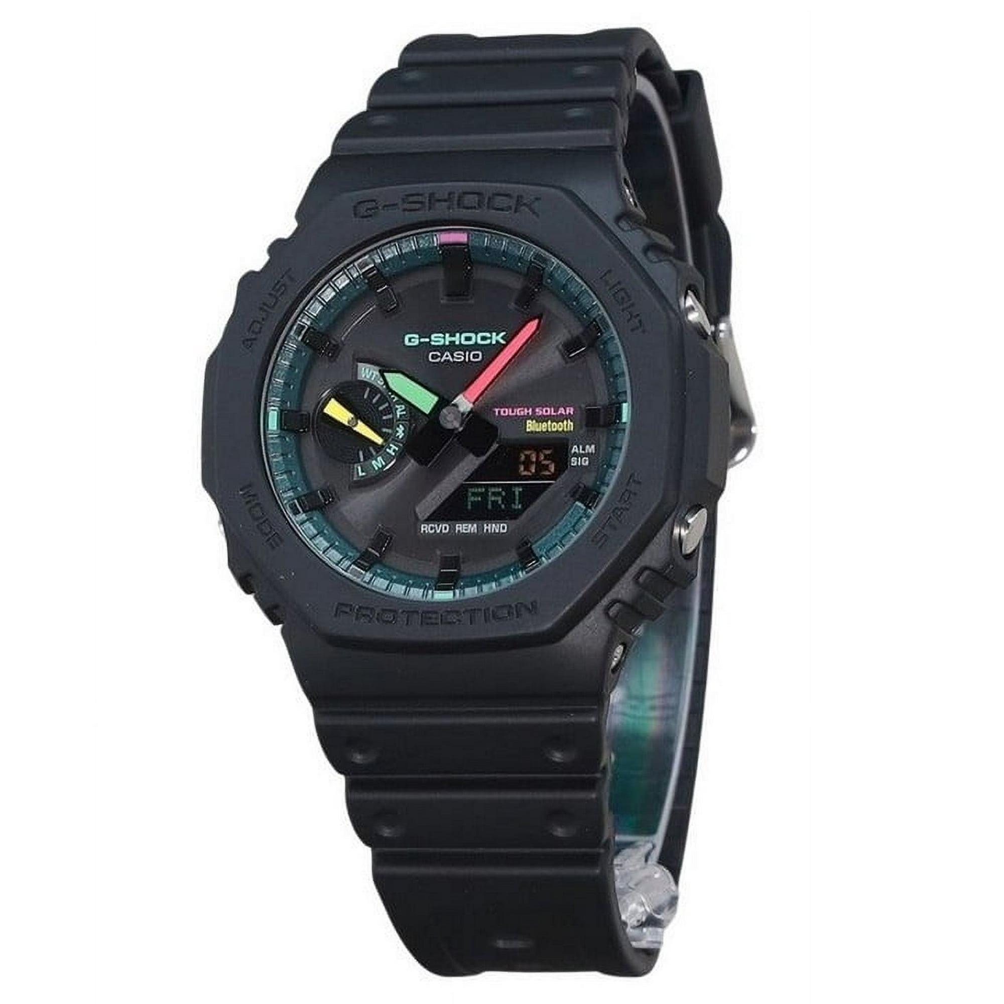 Reloj Casio G-shock Analog Digital Smartphone Link Multi Fluorescent Accents Series Tough Solar Ga-b2100mf-1a 200m Para Hombre