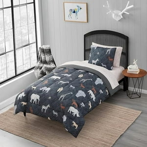 Milsleep - Juego De Cama Infantil Bed In A Bag For Boys And Girls Toddlers Juego De Sábanas Estampado Y