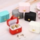 thumbnail image 5 of Caja de Anillos de Terciopelo Uxcell, Caja de Anillos de Viaje con 4 Ranuras, Soporte de Joyas Portátil, Mini Estuche de Joyas para Anillos, Negro, 5 of 6