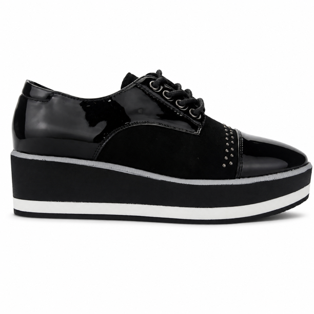 Zapato Negro Mujer Casual Chalada Gate