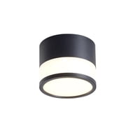 Konnergie - Aplique Decorativo Sobrepuesto Negro Moderno 7W Luz Cálida