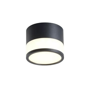 Konnergie - Aplique Decorativo Sobrepuesto Negro Moderno 7W Luz Fría