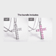 thumbnail image 1 of Elegant Pink Zircon Cross Necklace - Vintage Style Pendant Necklace in 925 Silver Plated, 1 of 5