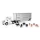 thumbnail image 1 of Toy ERTL Freightliner 122SD Semi con remolque de ganado 1/32, 1 of 7