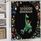 thumbnail image 5 of El buen dinosaurio-theme 4-Piece Shower Curtain Set with Rugs, Waterproof Bathroom Decor Set Includes Bath Mat, U-Shaped Rug, Toilet Lid Cover and Curtain with Hooks, 5 of 6
