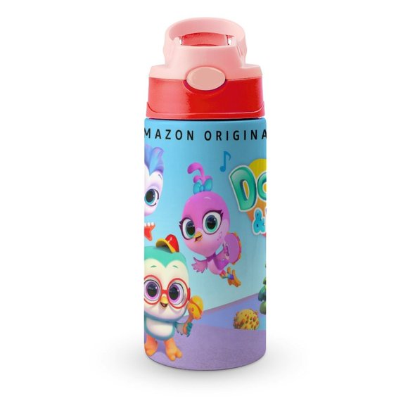 Botella de Agua Do Re Mi Pop Top Rosa 12 oz