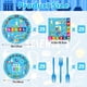 thumbnail image 2 of Juego de Platos y Servilletas Jremreo 100 uds – Set de Fiesta de Ciencia, 2 of 7