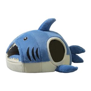 Ioensy - Nido Para Gatos Con Forma De Tiburón, Cueva Desmontable Y Acogedora Para Mascotas Para Todas Las Estaciones, Para Cachorros Y Perros, L