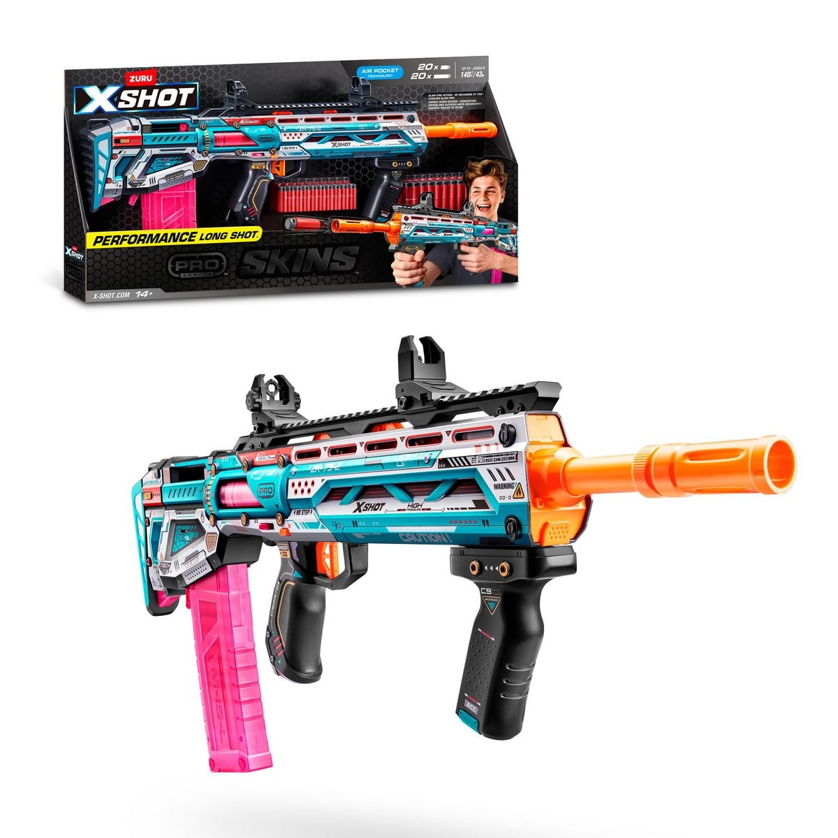 SHOT@ページ Lanza Dardos Pro Series Sinister con 40 Dardos X-shot | Lider
