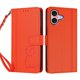 thumbnail image 3 of Funda Cartera Trébol para iPhone 16 Plus con Ranuras Tarjetas y Carga Inalámbrica Naranja, 3 of 6