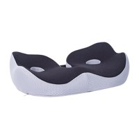 Magideal - Cojín De Asiento De Donut Transpirable Que La Presión Del Coxis Soporte De Cadera Cojín De Coxis Para Coche De Oficina Postnatal , Negro