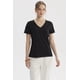 thumbnail image 1 of Polera Mujer Lisa Algodón Negro, 1 of 4