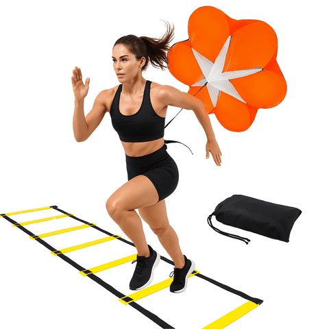 Linea Sport - Set De Paracaídas Y Escalera Para Entrenamiento Deportivo