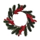 thumbnail image 1 of Pequeña Corona De Velas Navideñas Corona Navideña Para Invierno Oficina Interior Diámetro Interior 13 Cm Verde Rojo, 1 of 3