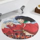 thumbnail image 5 of inuyasha Alfombra Redonda de Felpa Coral, Antideslizante, No Desprende Pelusas, Lavable y Duradera para Salón, Dormitorio y Habitación de Niños 60cm, 5 of 6