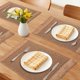 thumbnail image 2 of Juego de 6 Manteles Individuales de Casa de Campo para Decoración de Mesa de Comedor Interior Lavable con Flecos Café 17.7*11.8 pulgadas, 2 of 6