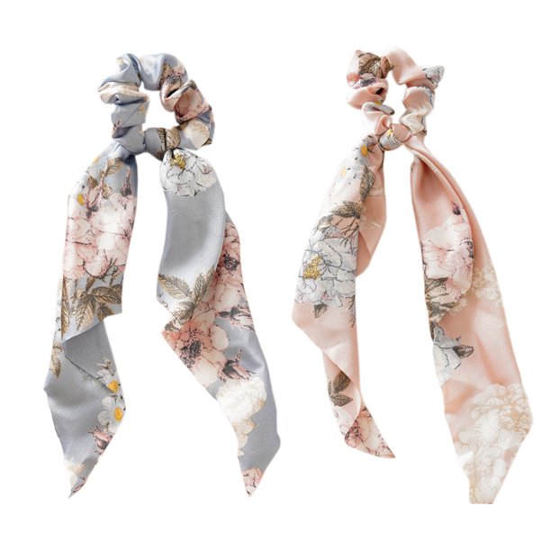 2 coleteros para el pelo, bufandas, cintas elásticas para el pelo, lazos, accesorios para mujeres y niñas.