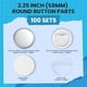 thumbnail image 2 of Piezas Para Botones De 2 25 Pulgadas 100 Juegos Suministros Para Pinback, 2 of 9