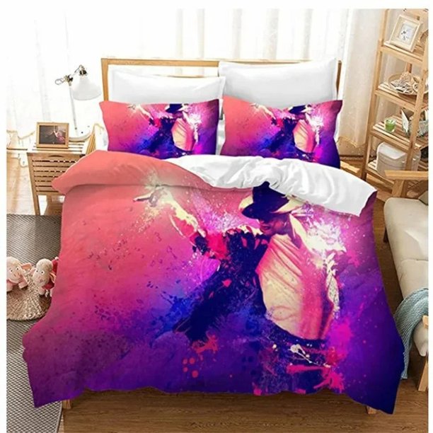 3D Michael Jackson Bedding Set Single Double Full Size Queen Music Genius Bed Set Teen Bedroom Duvet Cover SetBed Sheets