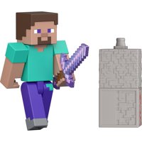 Figura De Acción Steve De Minecraft De Mattel 8 Cm Coleccionable