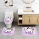 thumbnail image 2 of Pochacco Juego de 3 alfombras de baño de coral fleece: tapete de baño + alfombra de inodoro en forma de U + funda de tapa de inodoro en forma de O, 2 of 6
