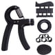 thumbnail image 1 of Fortalecedor de agarre Fortalecedor de antebrazo Fortalecedor de agarres de mano Fortalecedor Kit - 5 paquetes de resistencia ajustable (negro), 1 of 3